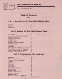Haas-Haas HRT 7, 9, 11 Servo Rotary Table Operations Programing and Service Manual-HRT-HRT 11-HRT 7-HRT 9-03
